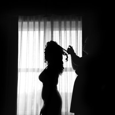 Bride Getting Ready. Wedding photographer New Haven, CT