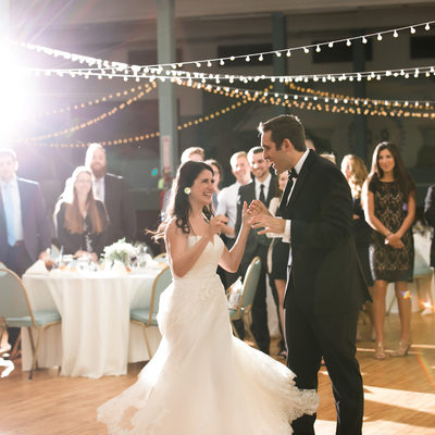 Bride and Groom First Dance. Wedding Reception photographer
