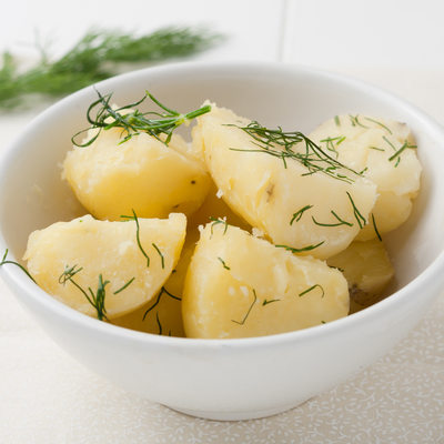 baby potatoes with dill