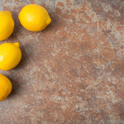 lemons on textured background