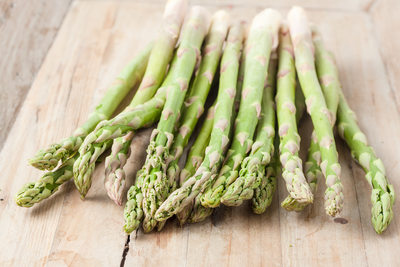 bunch of fresh ripe asparagus