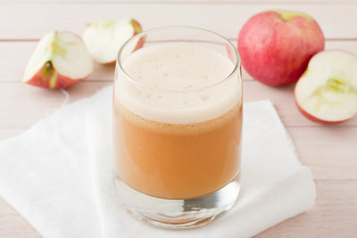 homemade fresh squeezed apple juice
