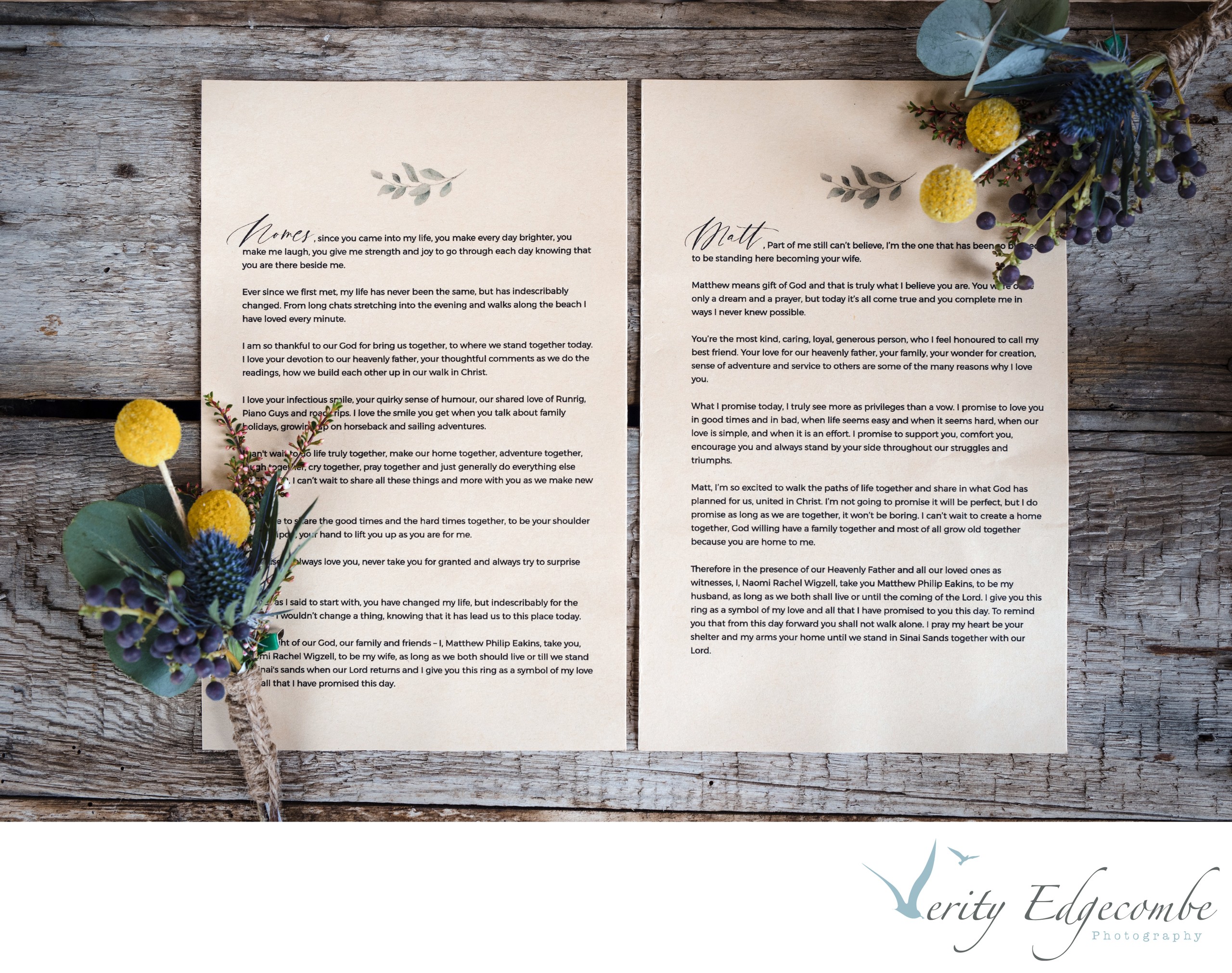 How to Write Your Wedding Vows Weddings Verity Photography