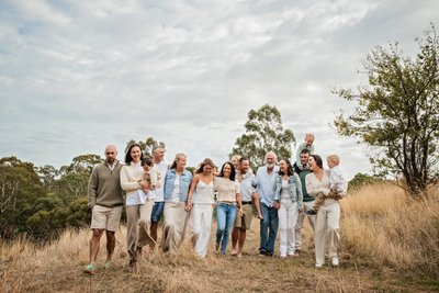 Extended family photos at Hawthordene