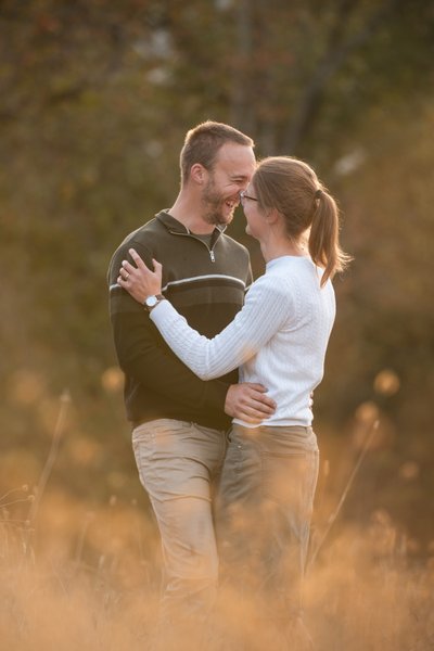Engagement photos at Blackwood Forest Recreation Park