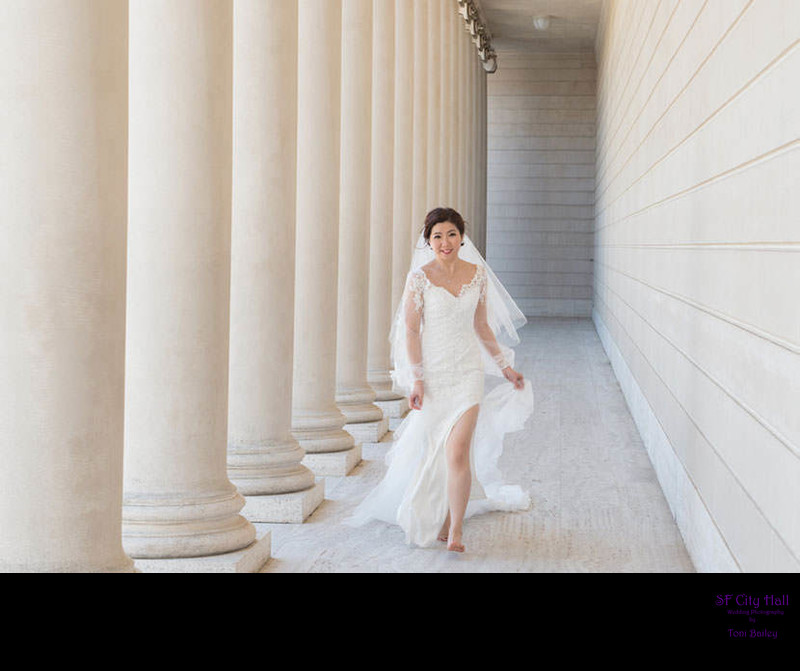 bride running legion of honor