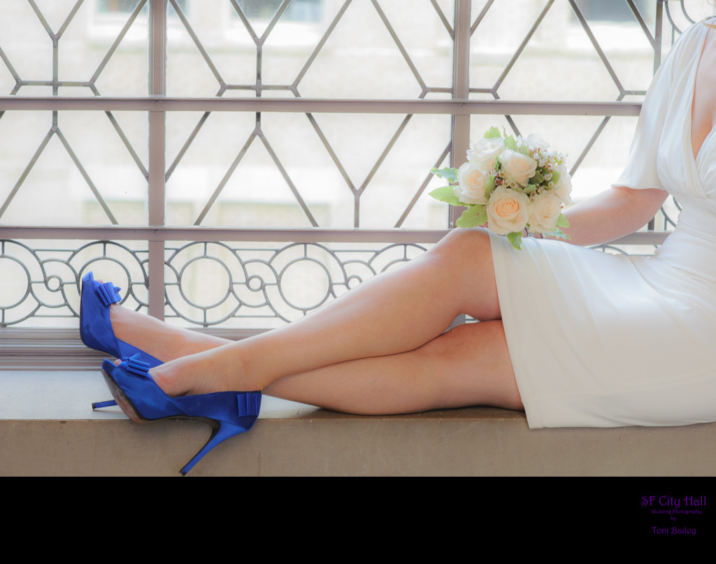 wedding blue heels