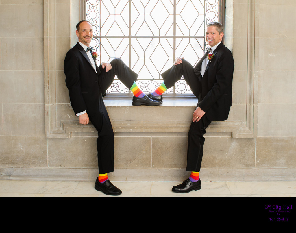 rainbow socks for same sex weddings