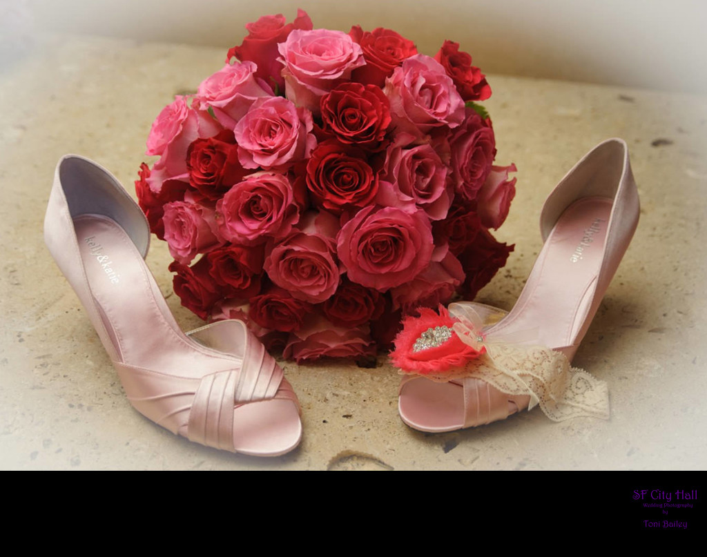 pink flowers and pink shoes