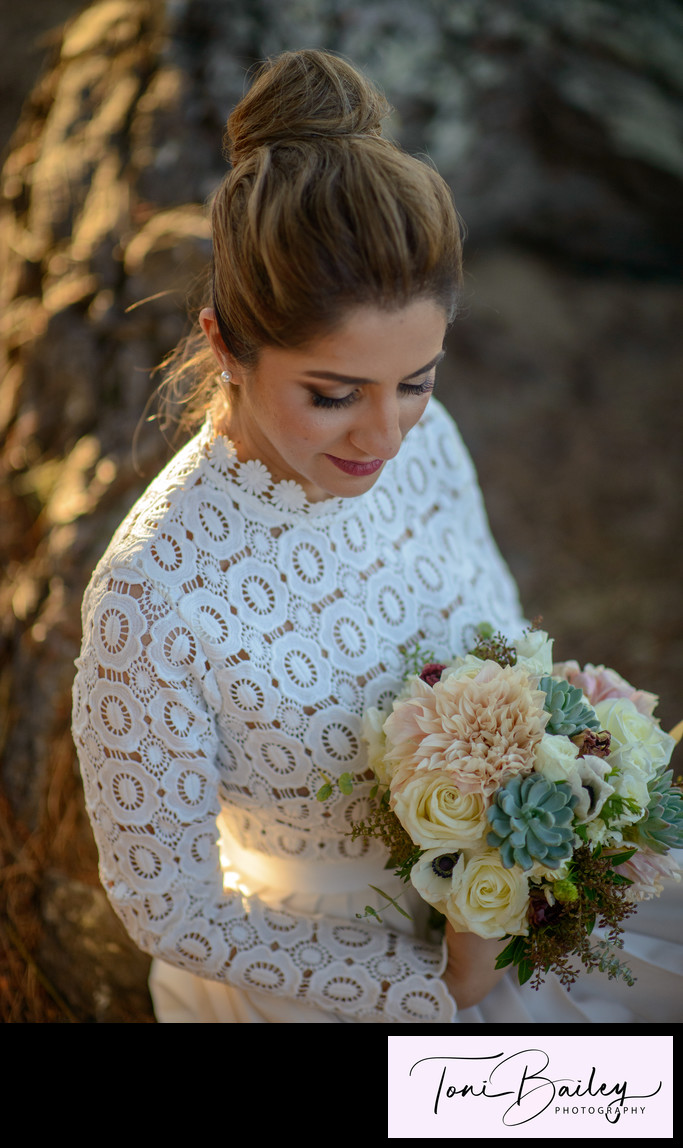 Bride alone