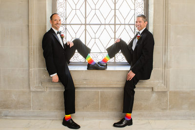 rainbow socks for same sex weddings