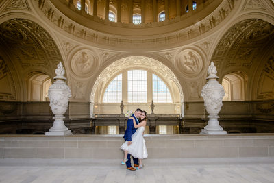 San Francisco City Hall Wedding Photography by Toni