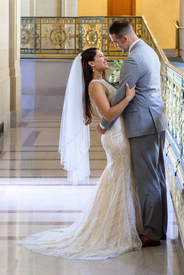 Best San Francisco City Hall Wedding Photography with veil
