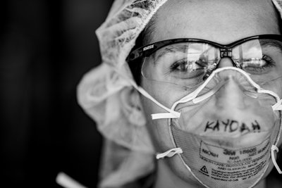 Coeur d'Alene COVID Nurse Work Portrait