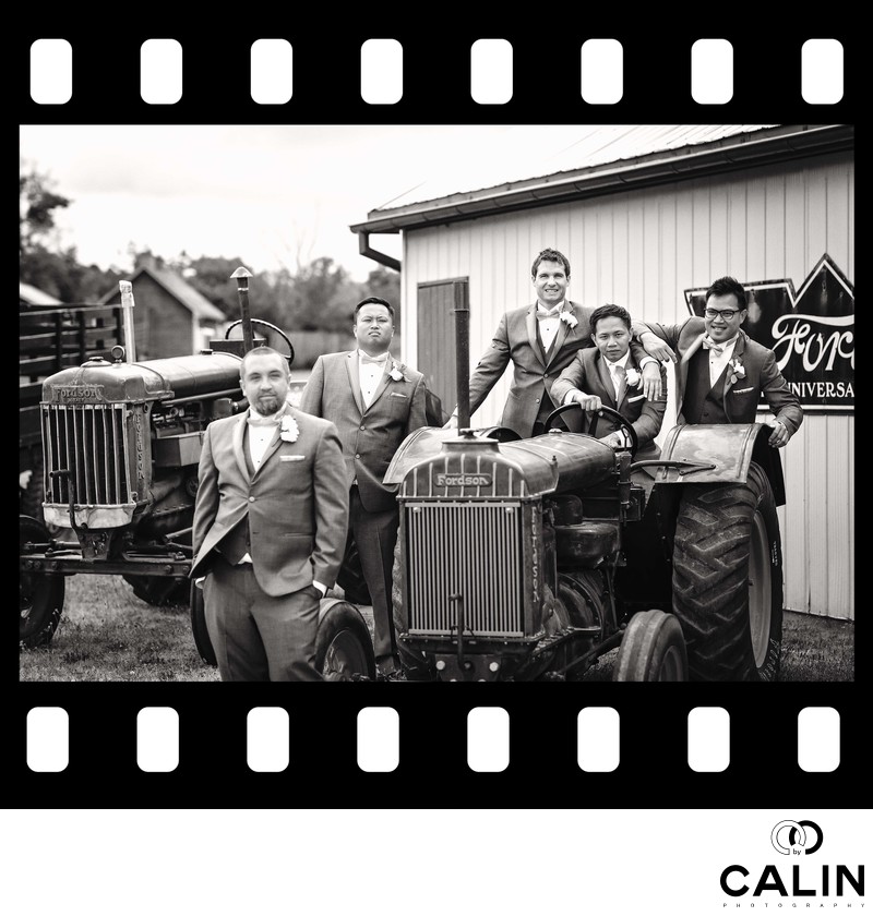  Groomsmen at Country Heritage Park Wedding