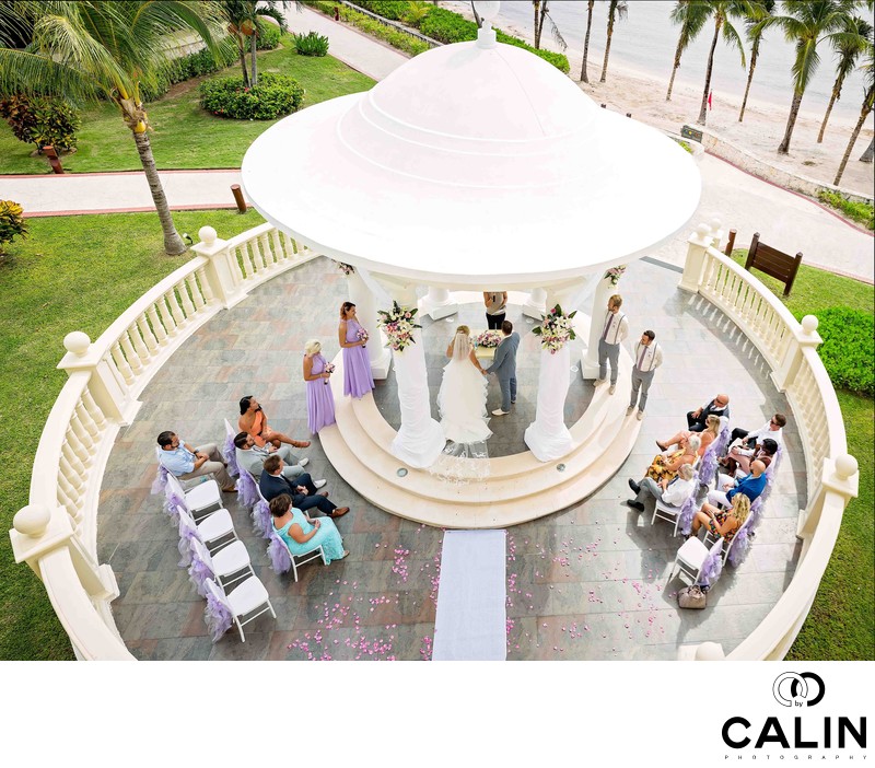 Barcelo Maya Palace Wedding Ceremony at the Gazebo