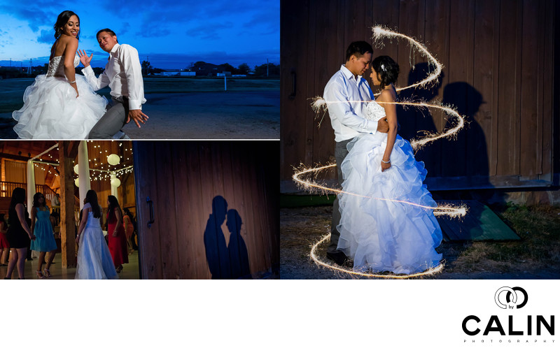 Night Pictures at Country Heritage Park Wedding