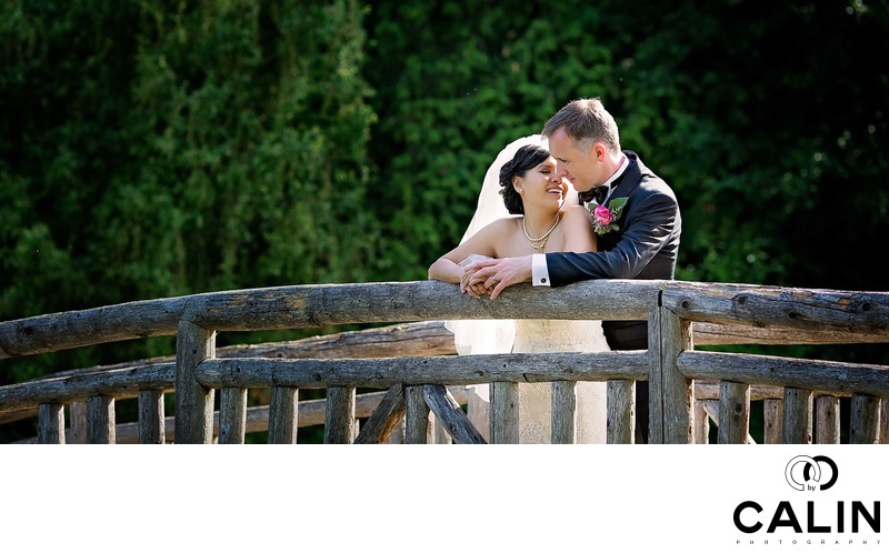 Toronto Botanical Garden Wedding - Newlyweds