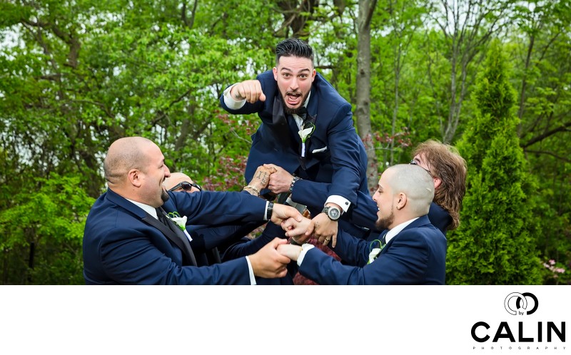 Groom is Thrown in the Air