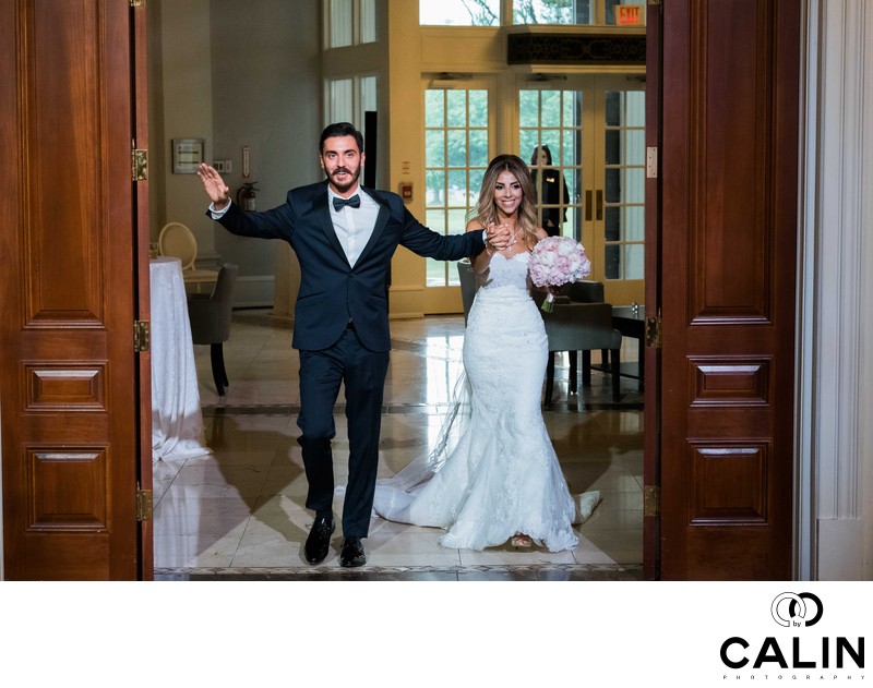 Bride and Groom Enter the Renaissance Room
