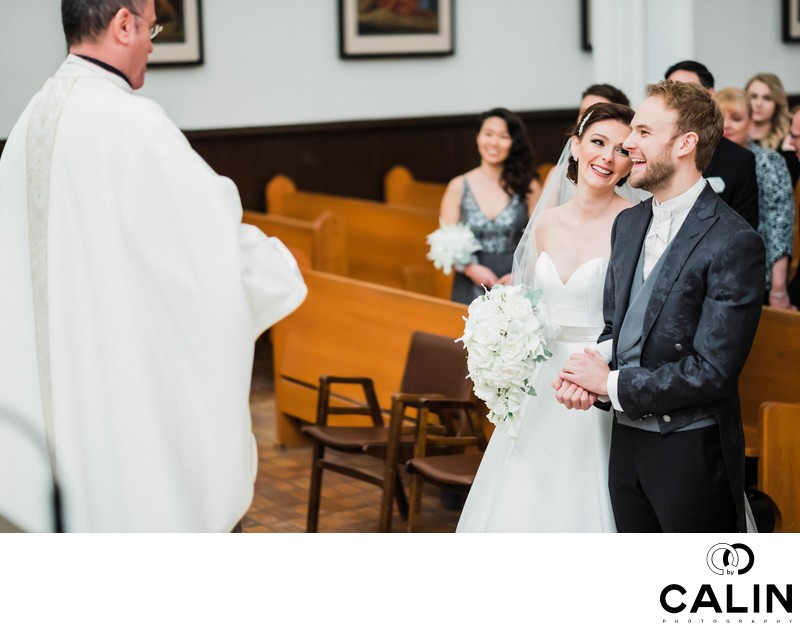 Couple Enjoy Wedding Ceremony