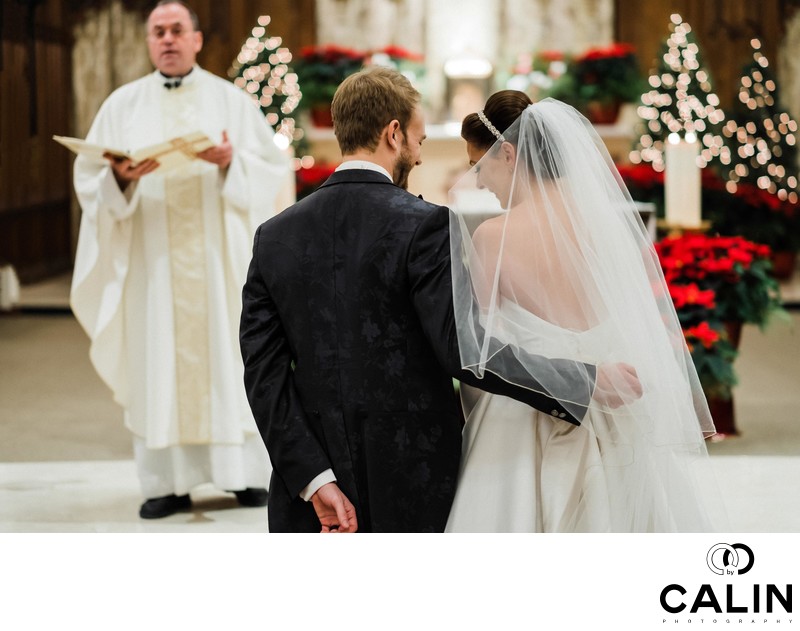 Romantic Moment During Ceremony