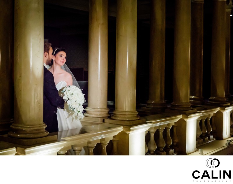 Romantic Portrait of Bride and Groom