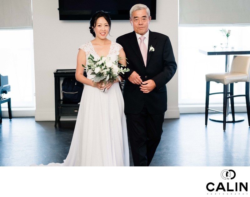 Groom Portrait Before at Sassafraz Wedding Ceremony