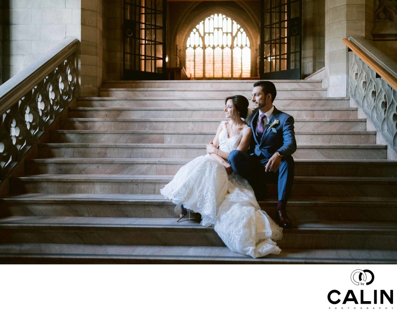 Newlyweds Look Left
