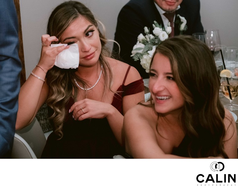 Bridesmaid Cries