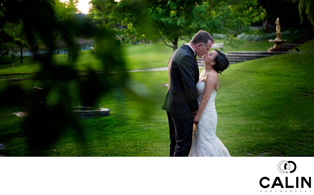 Romance at Toronto Botanical Garden Wedding