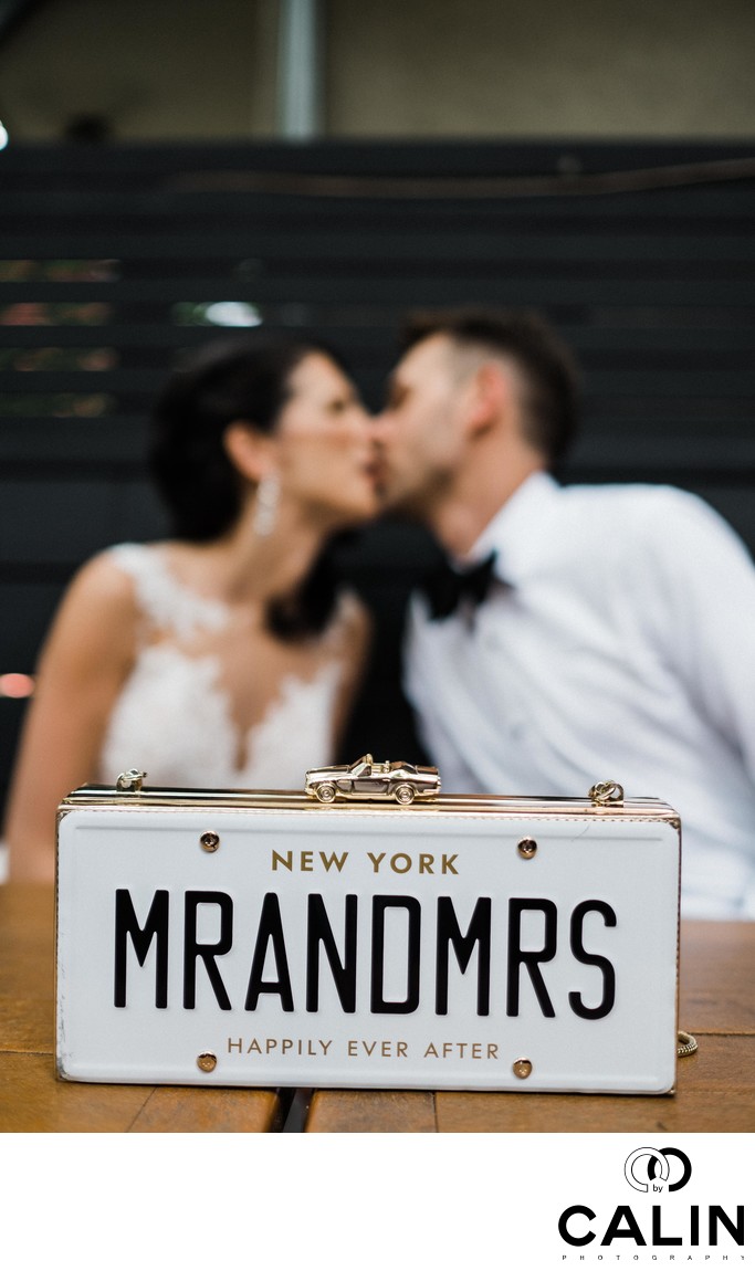 Creative Portrait of Couple at Storys Building Wedding