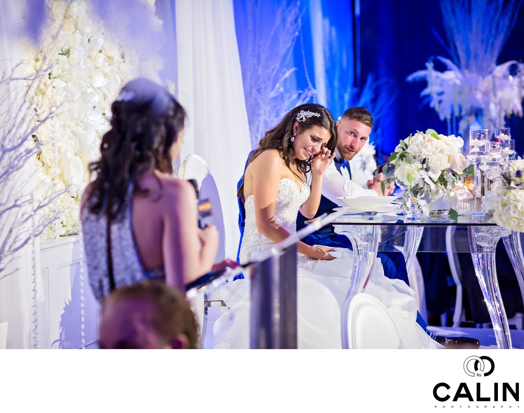 Bride Cries During Sister's Speech