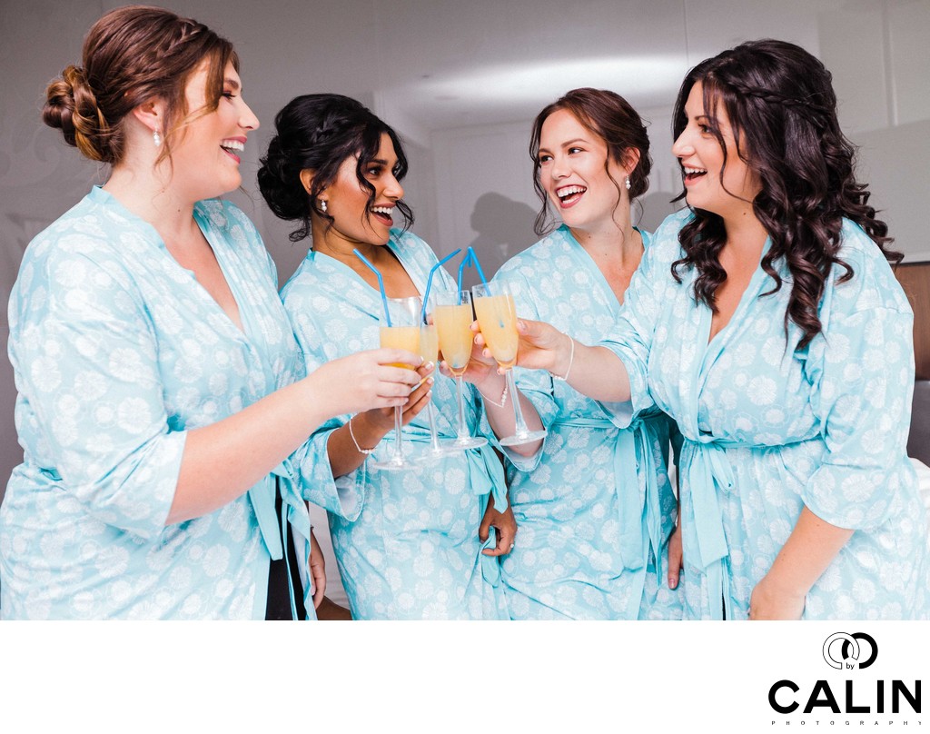 Bridesmaids at a Thompson Hotel Toronto Wedding
