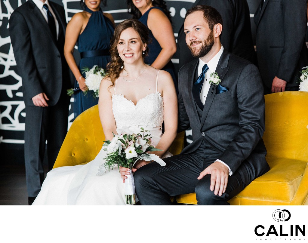 Candid Portrait of Bride and Groom at their Thompson Hotel Toronto Wedding