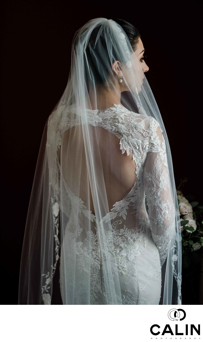 Back of Gown at King Edward Hotel Wedding