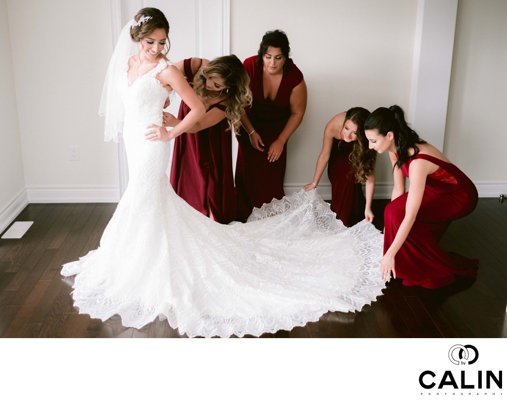Bride Getting Ready for Her Wedding at Sassafraz
