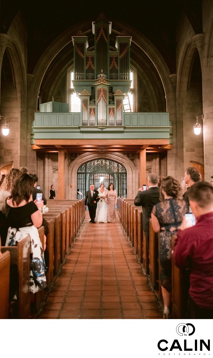 Bride Walks Down the Isle