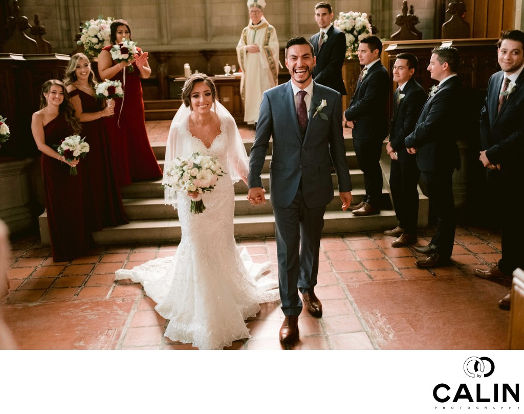 Newlyweds After Ceremony