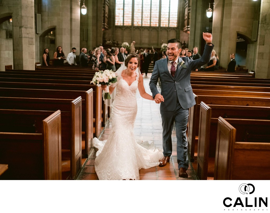 Groom Pumps Fist in the Air