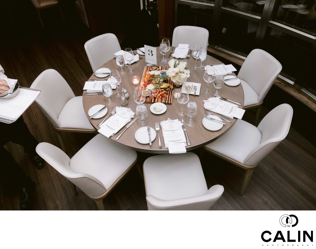 Guests Table at Sassafraz Wedding