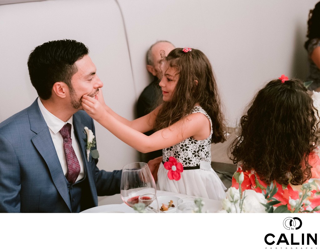 Groom and Flower Girl