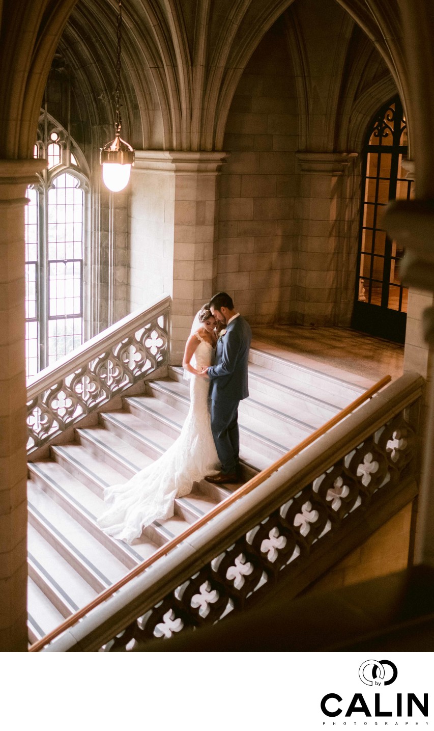 Bride and Groom Hug Before Ceremony