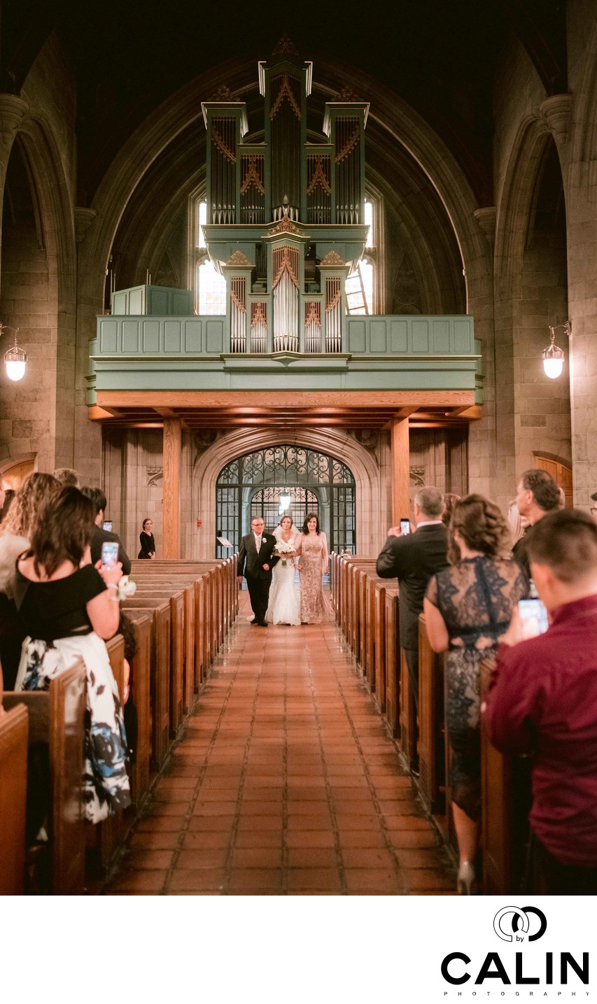 Bride Walks Down the Isle