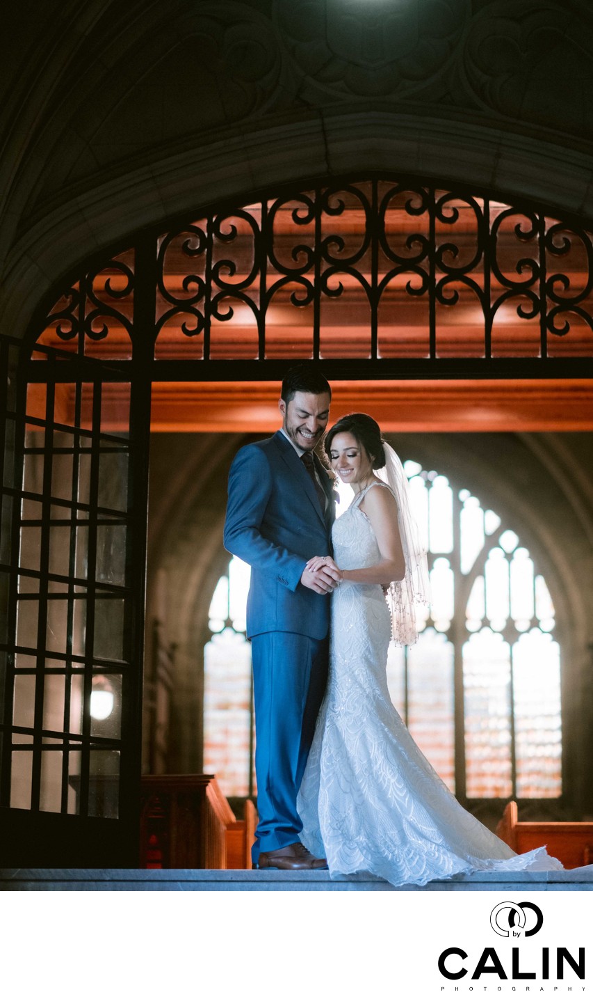 Newlyweds Look at The Ring