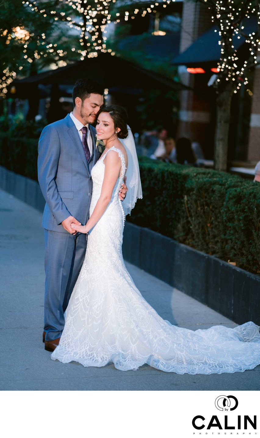 Groom Kisses Bride's Temple