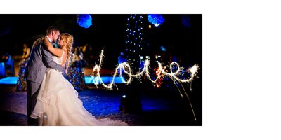 Love Sparklers at Barcelo Maya Palace Deluxe Wedding