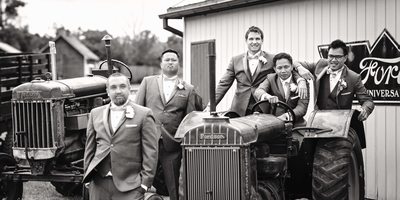 Groomsmen at Country Heritage Park Wedding