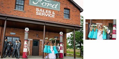 Fun Bridal Party at Country Heritage Park Wedding