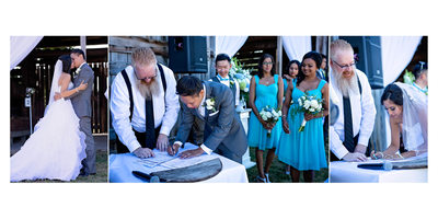 Registry Signing at Country Heritage Park Wedding